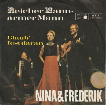 Nina & Frederik - Reicher mann armer mann + Glaub fest daran (Vinylsingle)