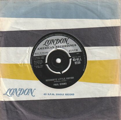 Paul Evans - Hushabye Little Guitar + Blind Boy (Vinylsingle)