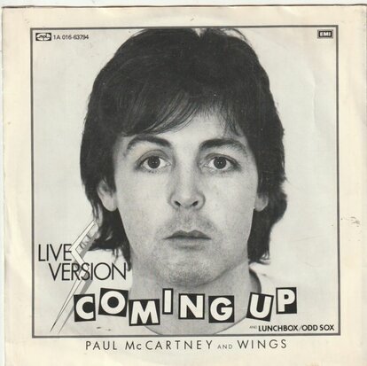 Paul McCartney - Coming up + (live) + Lunch box (Vinylsingle)