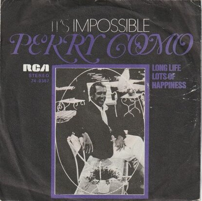 Perry Como - It's impossible + Long life lots of happiness (Vinylsingle)