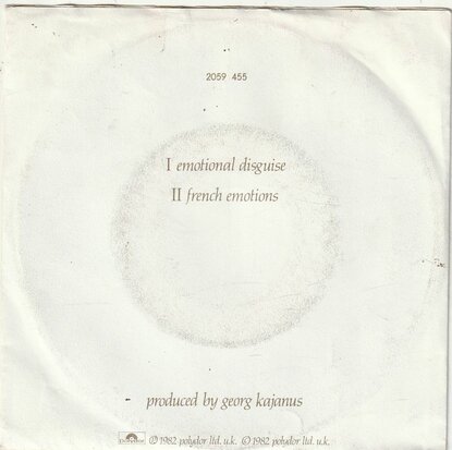 Peter Godwin - Emotional disguise + French emotions (Vinylsingle)