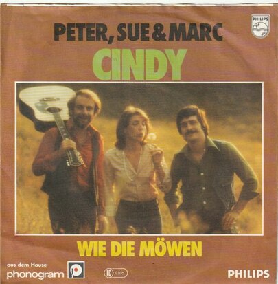 Peter Sue & Marc - Cindy + Wie die mowen  (Vinylsingle)