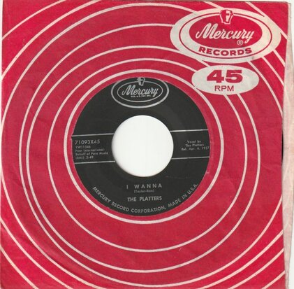 Platters - I Wanna + My Dream (Vinylsingle)