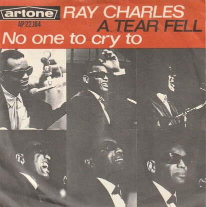 Ray Charles - A tear fell + No one to cry to (Vinylsingle)