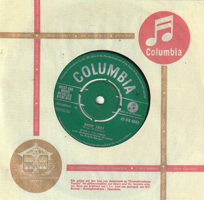 Ricky Valance - Movin' Away + Lipstick On Your Lips (Vinylsingle)