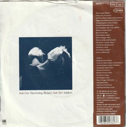 Sam Brown - This feeling + Soldiers (Vinylsingle)