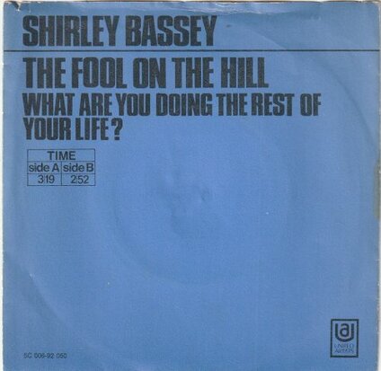 Shirley Bassey - The fool on the hill + What are you doing the rest of your life (Vinylsingle)