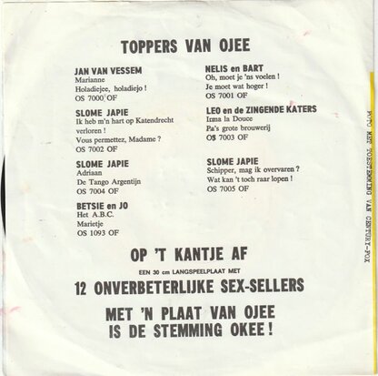 Slome Japie - Ik Heb M'n Hart Op Katendrecht Verloren + Vous Permettez, Madame? (Vinylsingle)