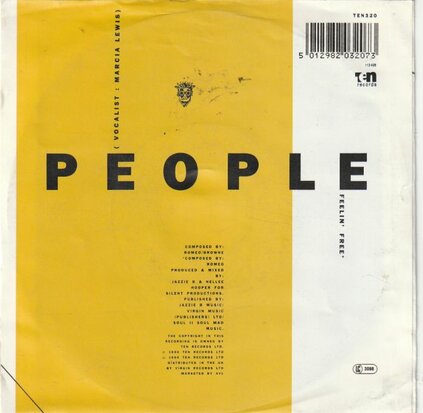 Soul II Soul - People + Feelin' free (Vinylsingle)