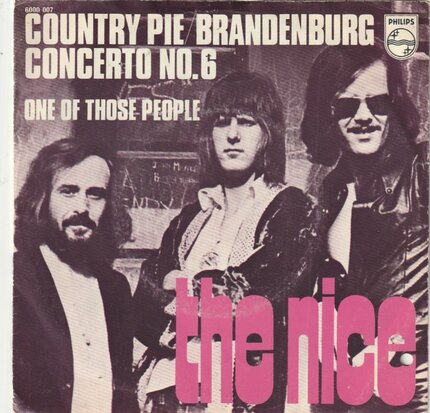 The Nice - Country pie/Brandenburg concerto + One of those people (Vinylsingle)