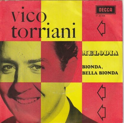 Vico Torriani - Melodia + Bionda, Bella Bionda (Vinylsingle)