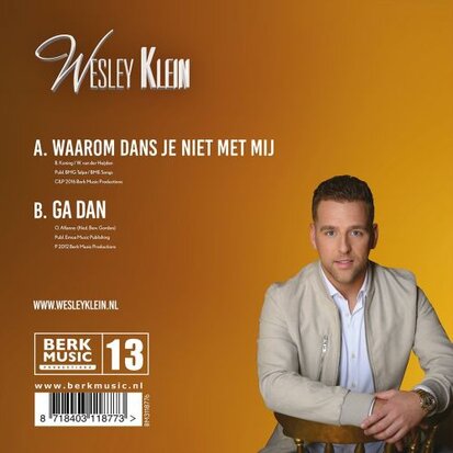 Wesley Klein - Waarom dans Je Niet Met Mij + Ga Dan (Vinylsingle)