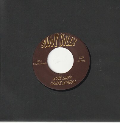 Buddy Holly - Blue days, black nights + Rock around with Ollie Vee (Vinylsingle)