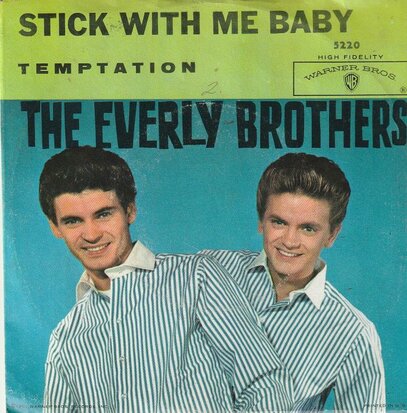 Everly Brothers - Temptation + Stick with me baby (Vinylsingle)