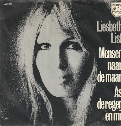 Liesbeth List - Mensen Naar De Maan + As De Regen En Mij (Vinylsingle)