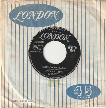 Little Anthony - Tears on my pillow + Two people in the world (Vinylsingle)