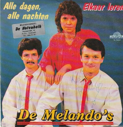 Melando's - Alle dagen. alle nachten + Elkaar leren vergeven (Vinylsingle)