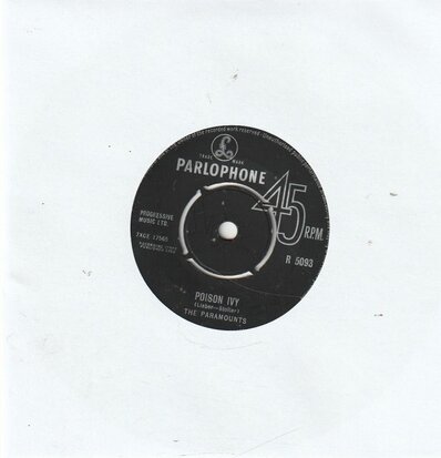 Paramounts - Poison Ivy + I Feel Good All Over (Vinylsingle)