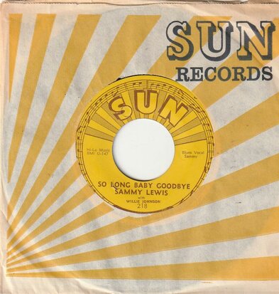 Sammy Lewis - So Long Baby Goodbye + I Feel So Worried (Vinylsingle)