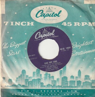 Tommy Sands - Sing Boy Sing + Crazy 'Cause I Love You (Vinylsingle)