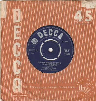 Tommy Steele - Butter Wouldn't Melt In Your Mouth + Where Have All The Flowers Gone (Vinylsingle)