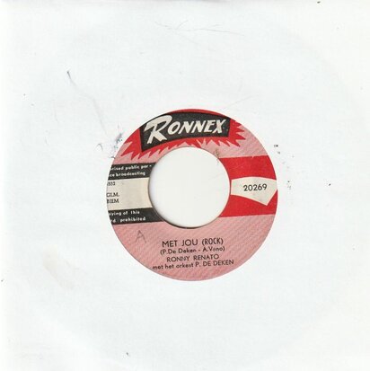 Ronny Renato - Met Jou + He He Little Girl (Vinylsingle)