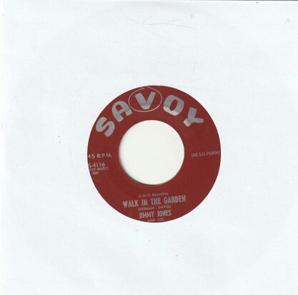 Jimmy Jones - Walk In The Garden + Come On And Go With Me (Vinylsingle)