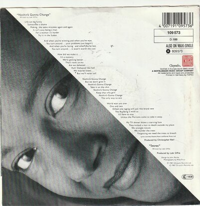 Labi Siffre - Nothing's gonna change + Secret (Vinylsingle)