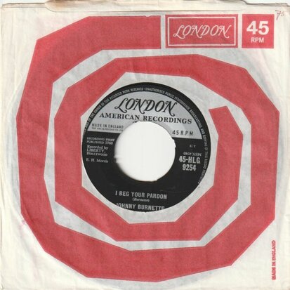 Johnny Burnette - I Beg Your Pardon + I Love My baby (Vinylsingle)