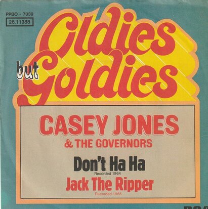 Casey Jones - Don't ha ha + Jack the ripper (Vinylsingle)