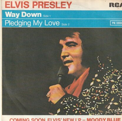 Elvis Presley - Way down + Pledging my love (Vinylsingle)