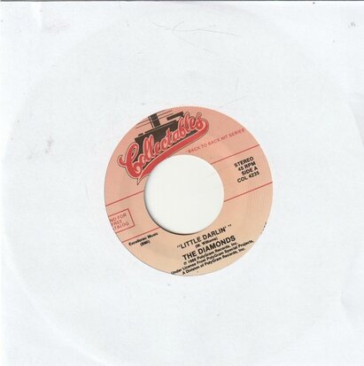 Diamonds / Admirations - Little darlin' + The bells of Rosa Rita (Vinylsingle)