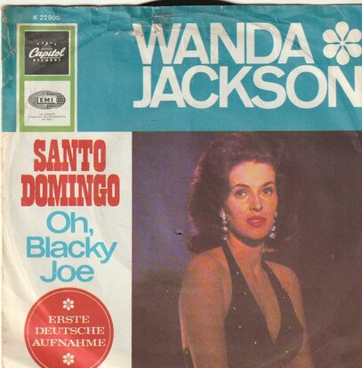 Wanda Jackson - Santo Domingo + Oh, blacky Joe (Vinylsingle)