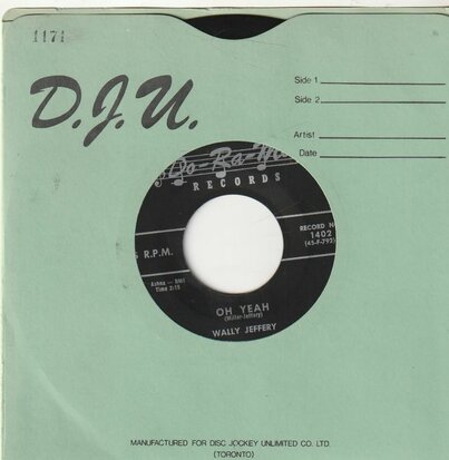 Wally Jeffery - Oh Yeah + Lonely, Lonely Heart (Vinylsingle)