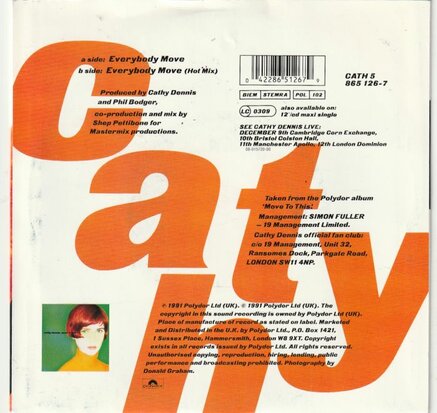 Cathy Dennis - Everybody move + (hot mix) (Vinylsingle)