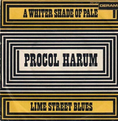 Procol Harum - A whiter shade of pale + Lime street blues (Vinylsingle)