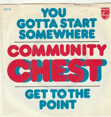 Community Chest - You Gotta Start Somewhere + Get To The Point (Vinylsingle)