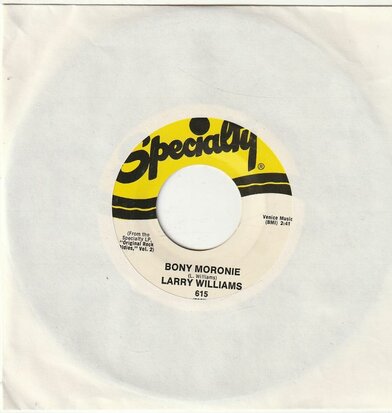 Larry Williams - Boney Maronie + You bug me baby (Vinylsingle)