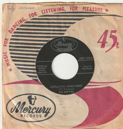 Big Bopper - Big Bopper's Wedding + Little Red Riding Hood (Vinylsingle)