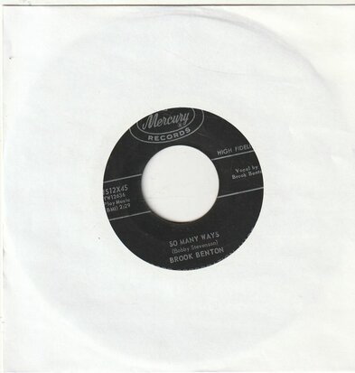 Brook Benton - So many ways + I want you forever (Vinylsingle)