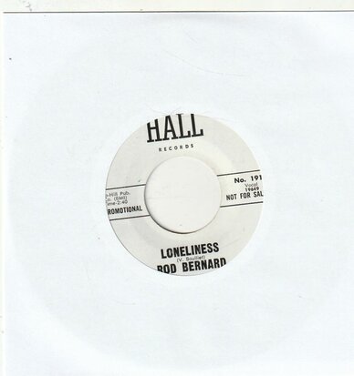 Rod Bernard - Loneliness + Boss Man's Son (Vinylsingle)