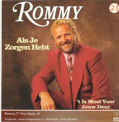 Rommy - Als Je Zorgen Hebt + 'T Is Mooi Voor Jou Deur (Vinylsingle)