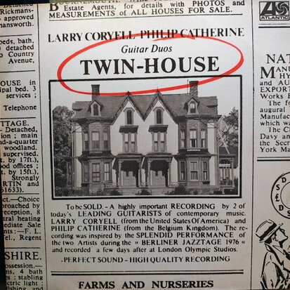 Larry Coryell & Philip Catherine - Twin House (Vinyl LP)