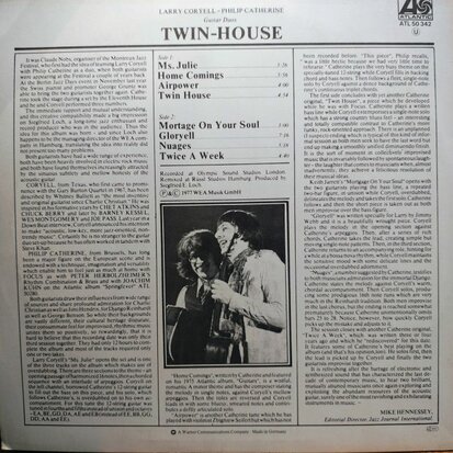 Larry Coryell & Philip Catherine - Twin House (Vinyl LP)