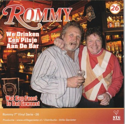 Rommy - We drinken een pilsje aan de bar + Wat een feest is dat geweest (Vinylsingle)