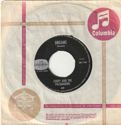 Gerry & the Pacemakers - Walk Hand In Hand + Dreams (Vinylsingle)