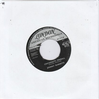 Johnny Burnette - Dreamin' + Cincinnati fireball (Vinylsingle)