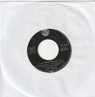 Elvis Presley - Can't help falling in love + Rock-a-hula (Vinylsingle)