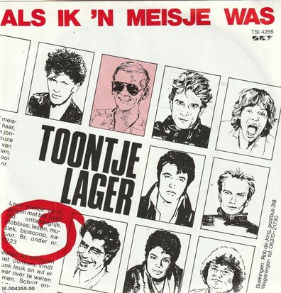 Toontje Lager - Als ik een meisje was + Hart van goud (Vinylsingle)