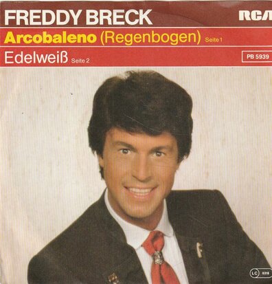 Freddy Breck - Arcobaleno (Regenbogen) + Edelweiss (Vinylsingle)